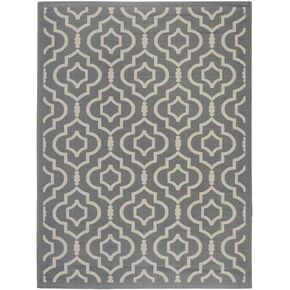 SAFAVIEH Courtyard Collection Area Rug - 5'3" x 7'7", Anthracite & Beige, Non-Shedding & Easy Care, Indoor/Outdoor & Washable-Ideal for Patio, Backyard, Mudroom (CY6926-246)