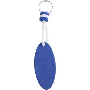 Blue Floating Keychain,Oval Shaped Foam Floating Key Ring,Buoyant Sports Key Chains for Boating Fishing Rafting Canoeing Sailing, Kayaking, Swimming and Outdoor Sports Sports Fan Key Chains