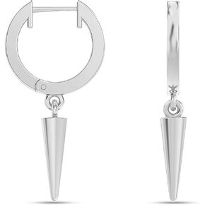LeCalla Women's 925 Sterling Silver Drop Dangle Earrings | Dainty Lightweight Hypoallergenic Huggie Earrings for Women | Charms Dangle Drop Small Hoops Cartilage Minimalist Jewelry Gifts