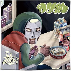 Eksent MF Doom Mm...Food Art Music Album Wall Hanging Tapestry Flag Banner 4X4Ft