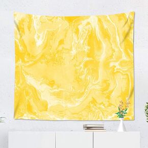 Suklly Tapestry Wall Hanging Polyester Handmade Marble Texture Yellow Colour Can Home Decor Living Room Bedroom Dorm 60 X 80 Inches Picnic Mat Beach Towel