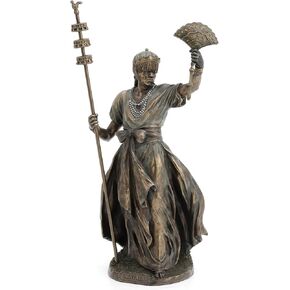 UNICORN STUDIO 12 Inch Obatala The Creator Orisha Santeria Yoruba Cold Cast Resin Bronze Finish Sculpture