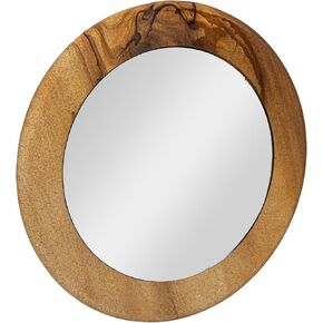 Bloomingville Round Sandstone Wall Mirror, Natural