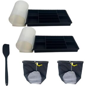 Easy Magic Butter Set - Infused Herbal Butter Kit - Cocktail Craft Ice Cube Tray - All Essentials included - Silicone Mold, Spatula and Micron Bags