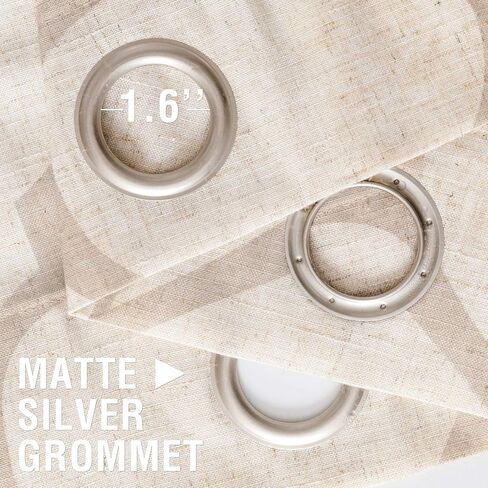 ستائر جينشان الكتان لغرفة المعيشة، ستائر مطبوعة بالبلاط المغربي البيج بطول 72 بوصة لغرفة النوم، ستائر شبكية لتصفية الضوء، معالجات النوافذ العلوية، بيج، مجموعة لوحتين in Kuwait