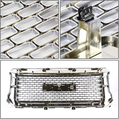 DNA MOTORING GRLDDENU-GMCSIE14-BK Front Bumper Grille [for 14-15 GMC Sierra 1500] in Saudi Arabia