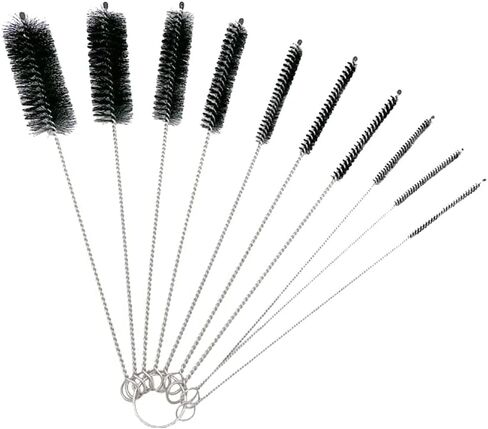 GSHLLO 10 Pcs Nylon Bottle Cleaning Brush Long Straw Brushes Cleaner Pipe Cup Lid Brushes Tube Washing Cleaner Bristle Tool for Pipe Straw White in Saudi Arabia