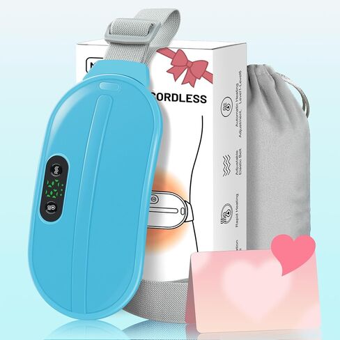 Gifts for Women 𝟐𝟎𝟐𝟒 𝐍𝐞𝐰 𝐆𝐢𝐟𝐭𝐬 Birthday Gifts for Women Mom Wife, Unique Gifts for Her Grandma Girlfriend, Cordless Heating Pad for Pain Relief Period Cramps, 6 Heat Levels+6 Massage Modes in Saudi Arabia