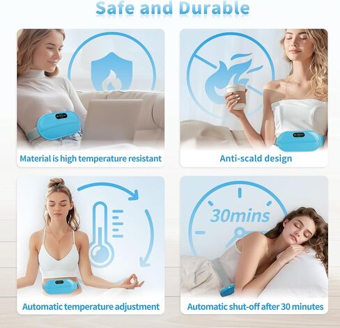 Gifts for Women 𝟐𝟎𝟐𝟒 𝐍𝐞𝐰 𝐆𝐢𝐟𝐭𝐬 Birthday Gifts for Women Mom Wife, Unique Gifts for Her Grandma Girlfriend, Cordless Heating Pad for Pain Relief Period Cramps, 6 Heat Levels+6 Massage Modes in Saudi Arabia