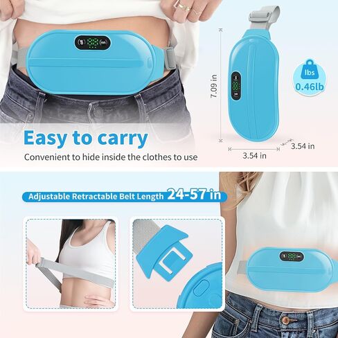 Gifts for Women 𝟐𝟎𝟐𝟒 𝐍𝐞𝐰 𝐆𝐢𝐟𝐭𝐬 Birthday Gifts for Women Mom Wife, Unique Gifts for Her Grandma Girlfriend, Cordless Heating Pad for Pain Relief Period Cramps, 6 Heat Levels+6 Massage Modes in Saudi Arabia