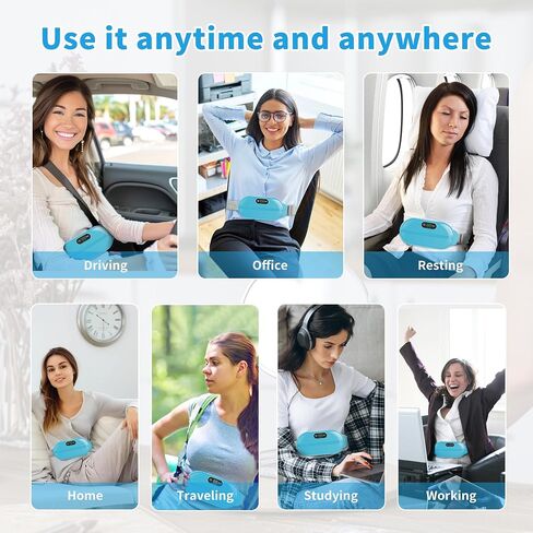 Gifts for Women 𝟐𝟎𝟐𝟒 𝐍𝐞𝐰 𝐆𝐢𝐟𝐭𝐬 Birthday Gifts for Women Mom Wife, Unique Gifts for Her Grandma Girlfriend, Cordless Heating Pad for Pain Relief Period Cramps, 6 Heat Levels+6 Massage Modes in Saudi Arabia