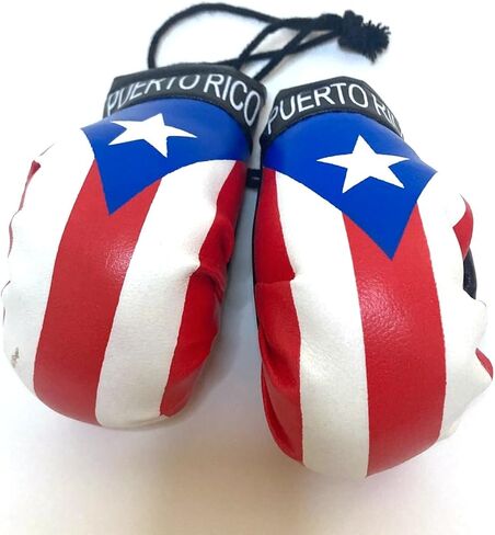 Puerto Rico Flag for car Boxing Gloves for Rearview Mirror Hanging - Puerto Rican Accessories for Cars and Home Decoration Wall Boricua Bandera de Puerto Rico in Saudi Arabia