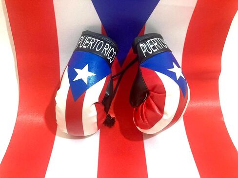 Puerto Rico Flag for car Boxing Gloves for Rearview Mirror Hanging - Puerto Rican Accessories for Cars and Home Decoration Wall Boricua Bandera de Puerto Rico in Saudi Arabia