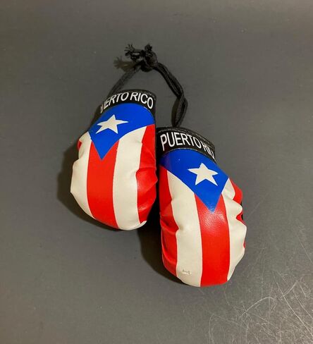 Puerto Rico Flag for car Boxing Gloves for Rearview Mirror Hanging - Puerto Rican Accessories for Cars and Home Decoration Wall Boricua Bandera de Puerto Rico in Saudi Arabia