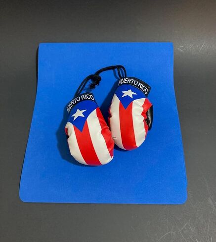 Puerto Rico Flag for car Boxing Gloves for Rearview Mirror Hanging - Puerto Rican Accessories for Cars and Home Decoration Wall Boricua Bandera de Puerto Rico in Saudi Arabia