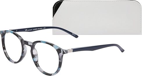 Vk Couture Women's Blue Light Readers Round Reading Glasses in Saudi Arabia