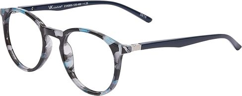 Vk Couture Women's Blue Light Readers Round Reading Glasses in Saudi Arabia