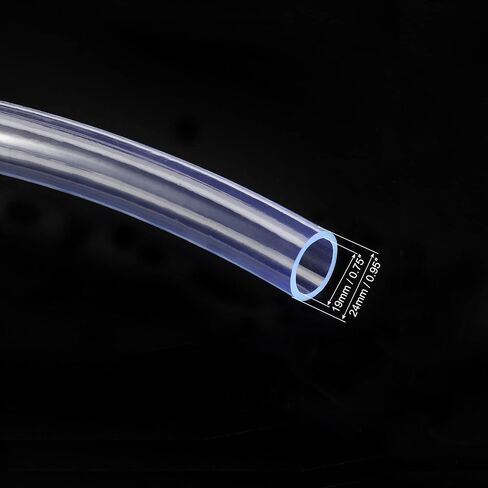 Clear Vinyl Tubing - PVC Tube Hose, Apply to Water Transfer (10mm ID 13mm OD, 3Ft) in Saudi Arabia
