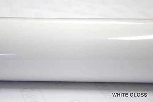White Gloss Car Wrap Vinyl Roll with Air Release Adhesive 3mil-VViViD8 (60 Inch x 6ft) in Saudi Arabia