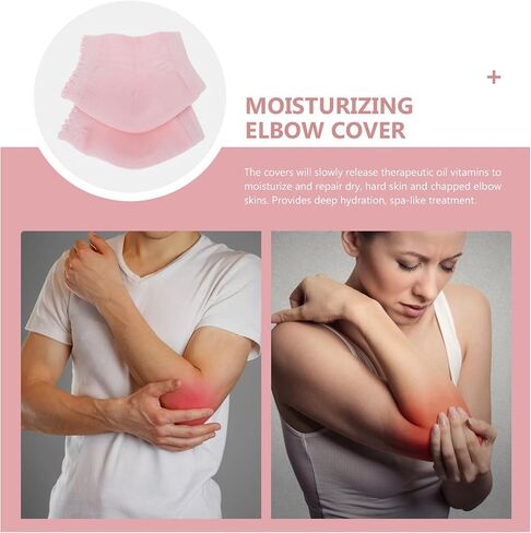 HEALLILY Elbow Protectors for Elderly 2 Pairs Gel Elbow Heel Sleeve Elbow Brace Protector Breathable Elastic Arm Sleeve Cover for Dry Skin Moisturizing Fitness Men Women Arm Cast Cover in Saudi Arabia
