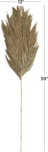 Deco 79 Dried Plant Palm Leaf Home Decor Natural Foliage Tall Natural Dried Foliage, Foliage for Decoration 13" x 1" x 59", Brown in Saudi Arabia