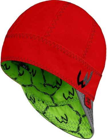 Welder Nation 8 Panel Welding Cap, 100% Cotton, Duck Canvas Exterior, Protective, Durable Men’s Hats with No Unicorn Peak for Welding, Heavy-Duty Jobs - Premium, Comfortable Welder Hat - 10 oz, 7 5/8 in Saudi Arabia