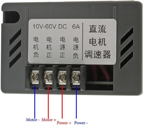 تيار مستمر 10-60 فولت 6A PWM وحدة تحكم في سرعة محرك التيار المستمر عكسها مفتاح منظم التبديل in Kuwait