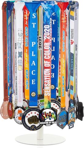 Shimeyao Medal Hanger Display Medal Display Rotatable Medal Holder Rotating Metals Display Rack Adjustable Award Holder Stand for Basketball Running Sports Race, Hold Over 45 Medals in Saudi Arabia
