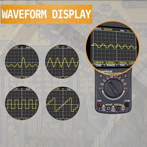 Abestop AT211 Oscilloscope Multimeter 2 in1 Oscilloscope 1MHz Bandwidth 2.5Msps Sampling Rate Meter Function AC/DC Current/Voltage Tester in Saudi Arabia