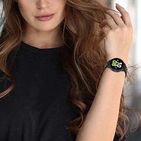20mm Sport Bands Compatible with Samsung Galaxy Watch 4/Watch 5/Watch Active 2 40mm 44mm/Watch 5 Pro 45mm/Galaxy Watch 4 Classic 42mm 44mm,Soft Silicone Breathable Replacement Bands for Garmin Forerunner 55/158/245/645/Approach S40 Women Men in Saudi Arabia