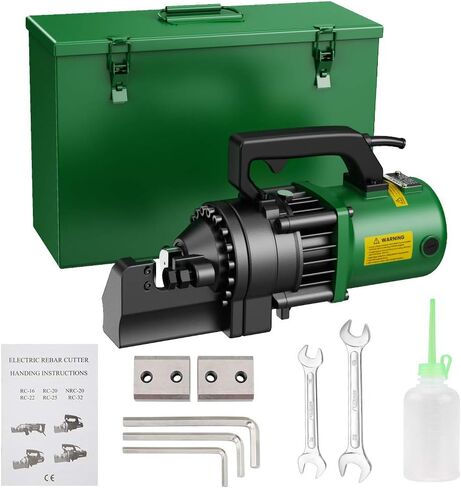 Anbull 1350W Electric Hydraulic Rebar Cutter, Cutting up to 7/8 Inch 4-22mm #7 Rebar, with Replaceable Jaw Blades, Cutting Speed 3.5-4S (1350W RC-22) in Saudi Arabia