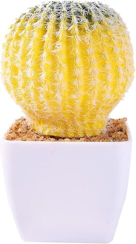 Artificial Cactus Plant 6" Fake Cactus in Pot Small Succulent Plants Mini Faux Succulents Cacti for Indoor,Office,Desk Tabletop, Shelf,Home，Cubicle，Bookshelf Decoration in Saudi Arabia