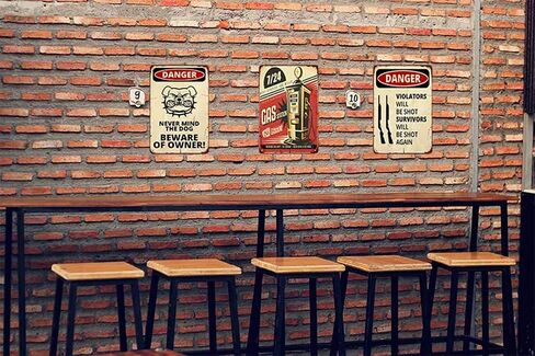 AOYEGO Gas Station Tin Sign,Electric Gas Oil Auto Vintage Metal Tin Signs for Cafes Bars Pubs Shop Wall Decorative Funny Retro Signs for Men Women 8x12 Inch in Saudi Arabia