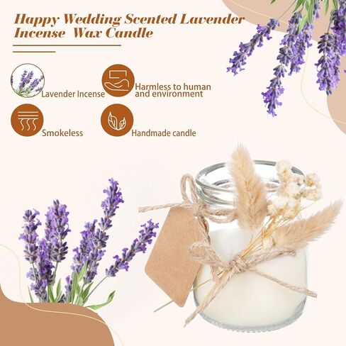 MTLEE 12 Sets Wedding Favors for Guests Wedding Candle Gifts Glass Candle Jars Bulk Scented Soy Wax Candle Set with DIY Tag Cards for Bridesmaid Bridal Shower Wedding Party Favors (Green Leaves) in Saudi Arabia