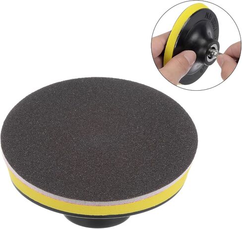 HARFINGTON 15pcs Sanding Sponge Hook and Loop Sanding Disc, 5-inch Sponge Sanding Pad 180 Grit Hook and Loop Sanding Disc Wet/Dry for Car Wood Drywall Metal Polishing & Grinding in Saudi Arabia
