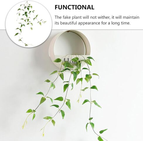 PRETYZOOM 1pc Rattan Wedding Arch Decor Silk Artificial Garland Simulated Clematis Faux Greenery Garland Green Wreath Green Plants Light House Decorations for Home Flower Wall Household Iron in Saudi Arabia