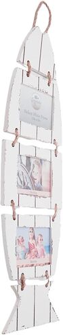 إطار ثلاثي Wowser بتصميم سمكة بيضاء متعثرة، ديكور معلق على الحائط بحري، ديكور على شكل شاطئ، إطارات مقاس 8.89 سم × 12.7 سم in Saudi Arabia