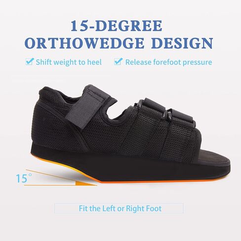 GHORTHOUD Post-op Shoes Heel Wedge Healing Shoe Lightweight Heel Relief Medical Orthopedic Foot Brace Off-loading Shoes for Ulcerations, Feet Wounds(Large) in Saudi Arabia