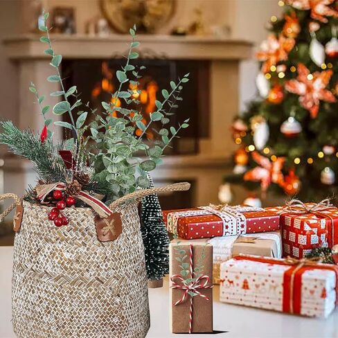15 ″Eucalyptus Stems，Artificial Eucalyptus Leaves Faux Greenery Branches for Wedding Centerpiece Flower Floral Arrangement Farmhouse Home Decoration Fake Plants Leaves for Coffee Table (25PCS) in Saudi Arabia