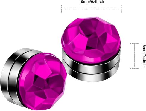 Wine Glass Charms 24 Pieces Wine Glass Charms for Stemless Glasses Crystal Magnetic Glass Markers for Wine Party Decorations Drink Markers Tags Identifiers for Stem Glasses in Saudi Arabia