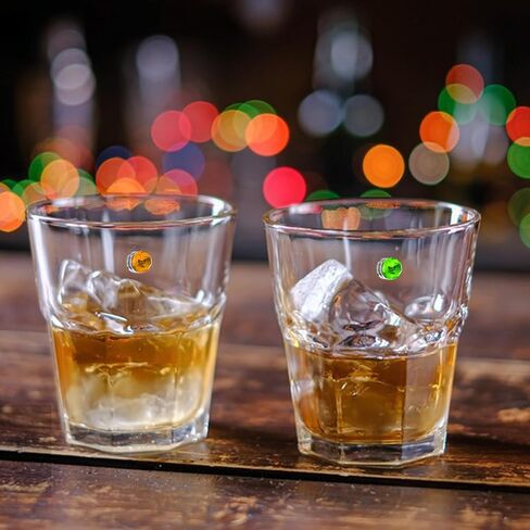Wine Glass Charms 24 Pieces Wine Glass Charms for Stemless Glasses Crystal Magnetic Glass Markers for Wine Party Decorations Drink Markers Tags Identifiers for Stem Glasses in Saudi Arabia