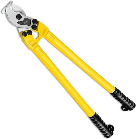 24 Inch Heavy Duty Cable Cutter, Carbon Steel Wire Rope Cutter for Aluminum and Copper Wire Rope, Multi-Functional Labor Saving Long Arm Wire Cutter Pliers with Ergonomic Design in Saudi Arabia
