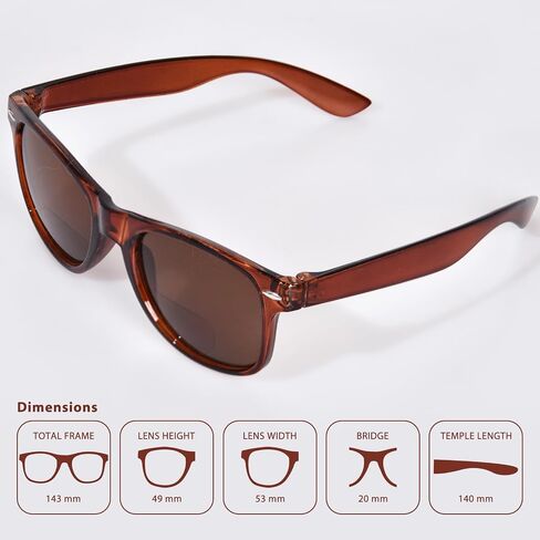 FONHCOO Bifocal Sunglasses for Women Men Classic Sunglasses Readers, Outdoor Reading Sunglasses with UV400 Protection in Saudi Arabia