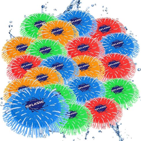 سبلاش المياه تحلق القرص اللعب بركة الشاطئ ألعاب المياه قابلة لإعادة الاستخدام بالونات المياه سبلاش ألعاب المياه ألعاب رش المياه للبنين والبنات ألعاب الصيف في الهواء الطلق في 4 ألوان زاهية 7'' in Kuwait