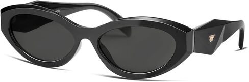 VANLINKER Trendy Small Polarized Cat Eye Sunglasses for Women Thick Oval Shades VL9777 in Saudi Arabia
