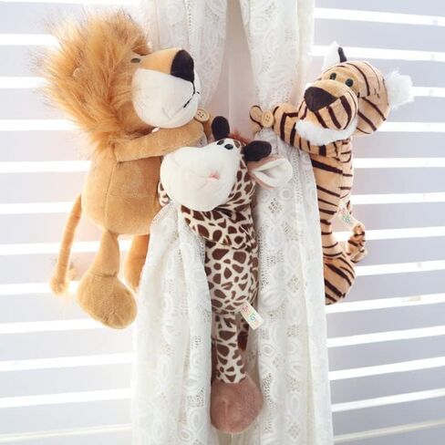 Cartoon Curtain Tiebacks Animal Curtain Holdbacks Cute Decoration Curtain String Creative Animal Plush Curtain Lace Wide Adaptation Window Decor 1Pcs (Elephant) in Saudi Arabia