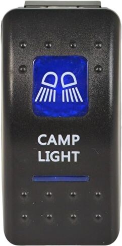 1001090460 Work Light Rocker Switch Compatible with JLG G12-55A G10-55A G10-43A G9-43A G6-42A 2 Position 4 Terminal Blue Illumination 12V 20A DC 24V 10A DC Cab Electrical in Saudi Arabia