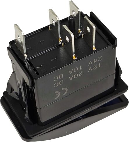 1001090460 Work Light Rocker Switch Compatible with JLG G12-55A G10-55A G10-43A G9-43A G6-42A 2 Position 4 Terminal Blue Illumination 12V 20A DC 24V 10A DC Cab Electrical in Saudi Arabia