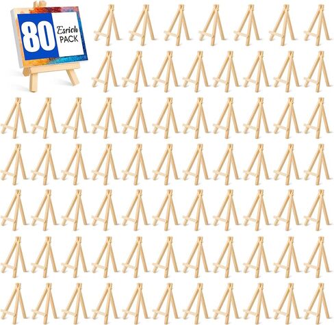 ESRICH18Pack حامل عرض خشبي صغير مقاس 5 بوصات، حامل خشبي صغير على شكل حرف A لحامل القماش الصغير، الحرف اليدوية للأطفال، اللافتات، الصور، الهدايا، الحرف اليدوية اليدوية، ديكور المنزل in Saudi Arabia