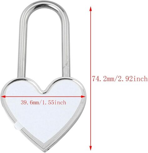 Padlock DGBRSM Personalized Love Heart Lock with Key 80x40x10mm Zinc Alloy Customized Photo Engraving Wish Lock in Saudi Arabia